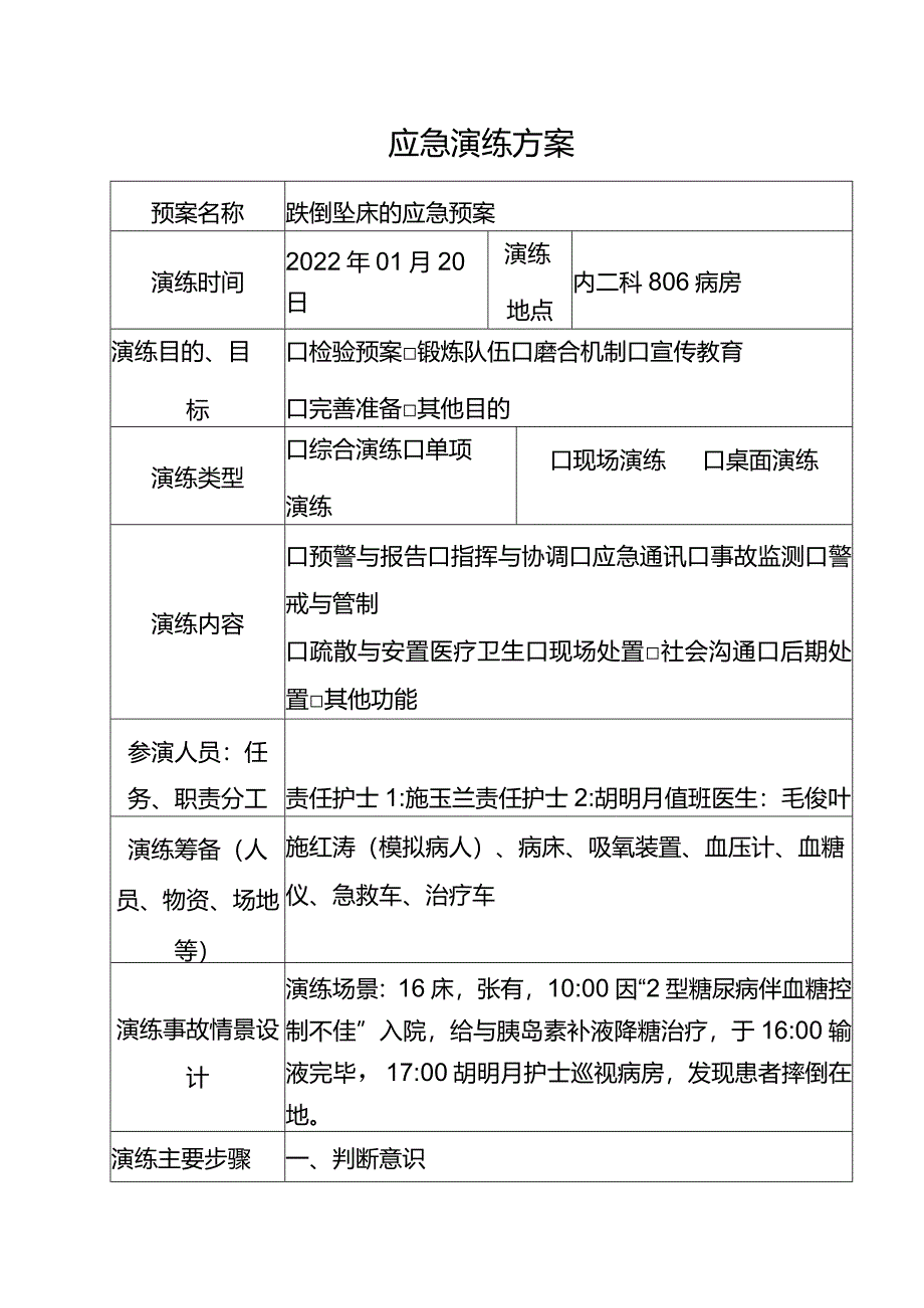 科室跌倒坠床应急预案脚本.docx_第2页