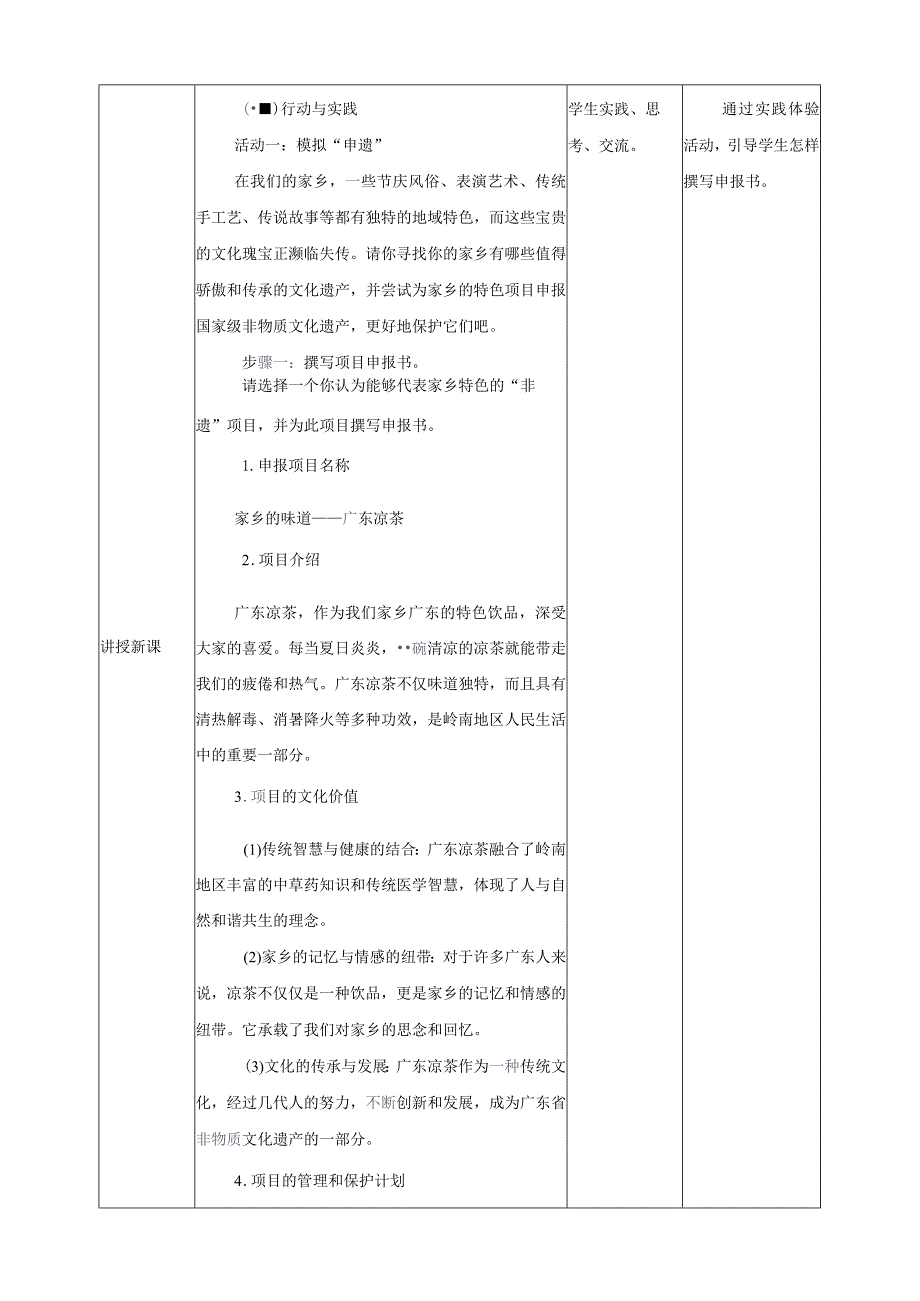 粤教版综合实践活动六下第2课《我是“非遗”小传人推荐活动我为家乡传统文化“申遗”》第2课时教案.docx_第2页