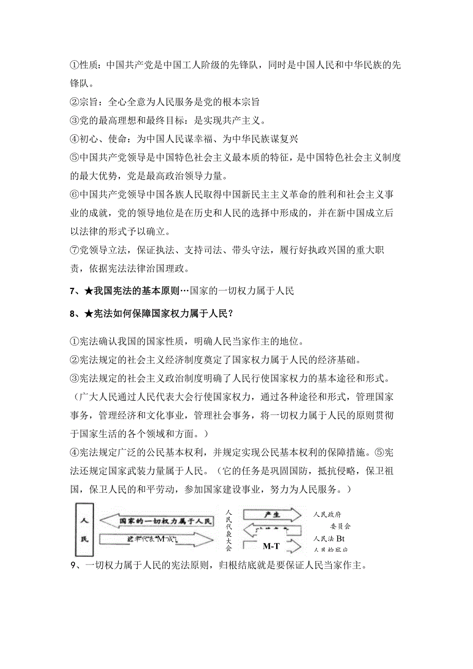 第一单元坚持宪法至上-2023-2024学年八年级道德与法治下册期中期末复习单元核心知识必背.docx_第2页