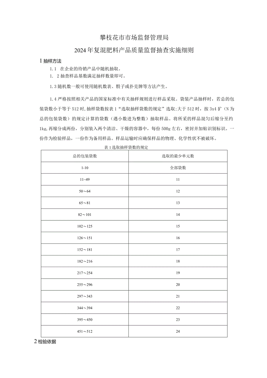 9攀枝花市市场监督管理局2024年复合（混）肥料产品质量监督抽查实施细则.docx_第1页