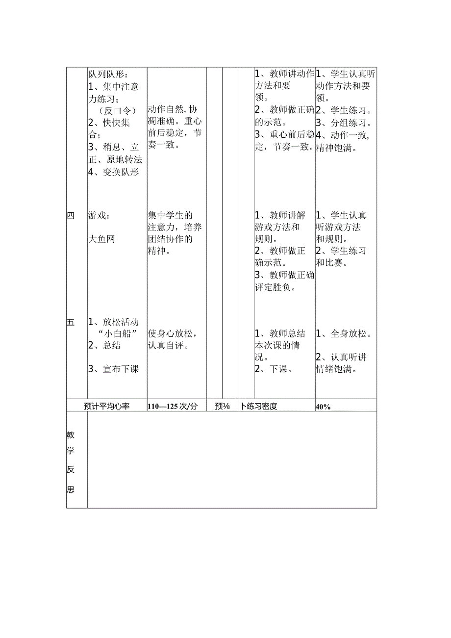 队列队形徒手操“大鱼网”教学设计.docx_第2页