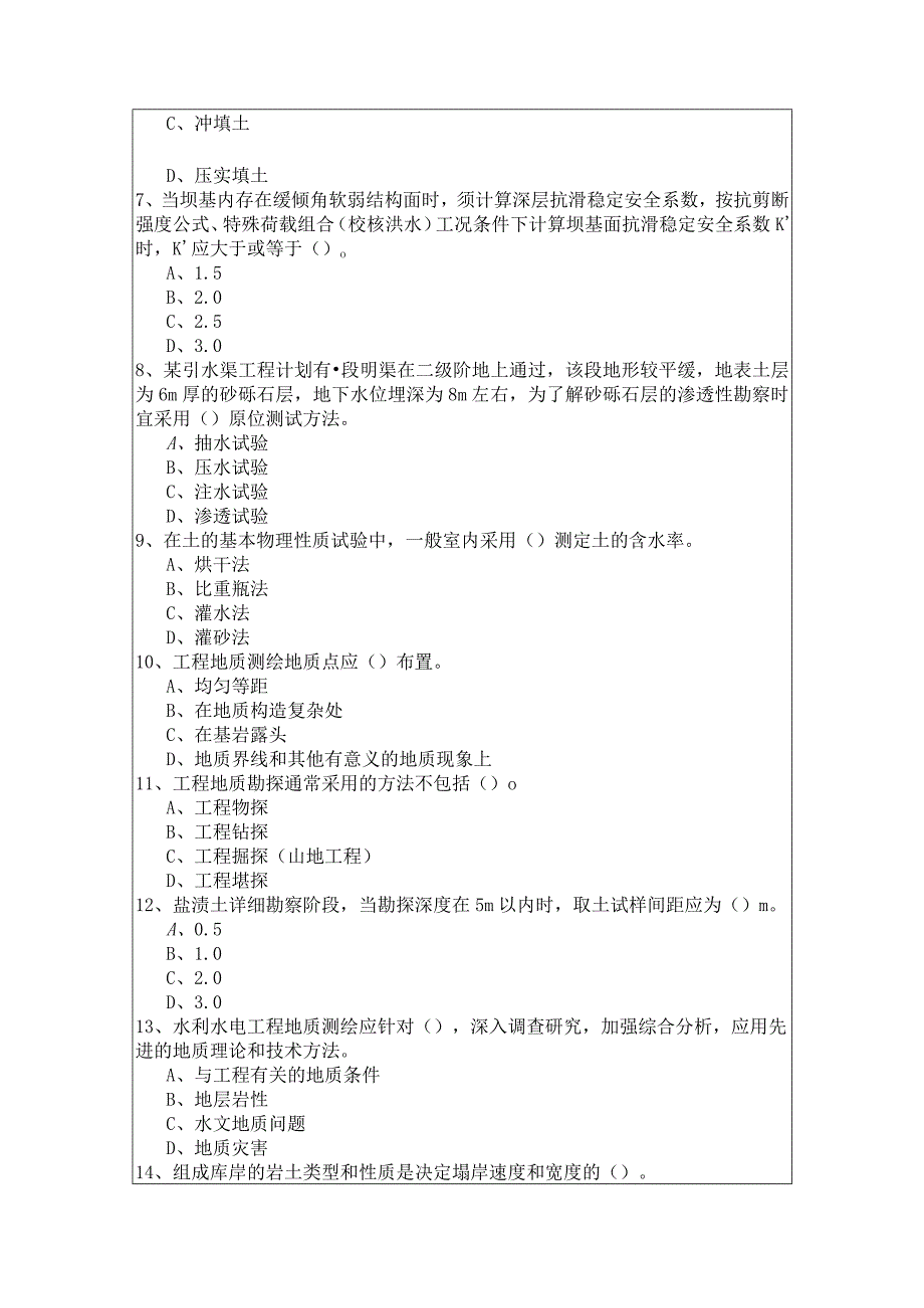 2023年专业案例（水利水电）模拟(共四卷)含答案解析.docx_第2页