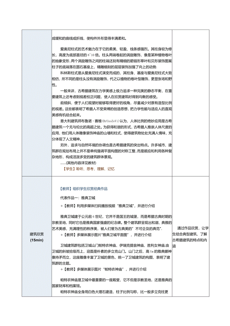 《建筑艺术赏析》教案第4课古希腊建筑和古罗马建筑.docx_第2页