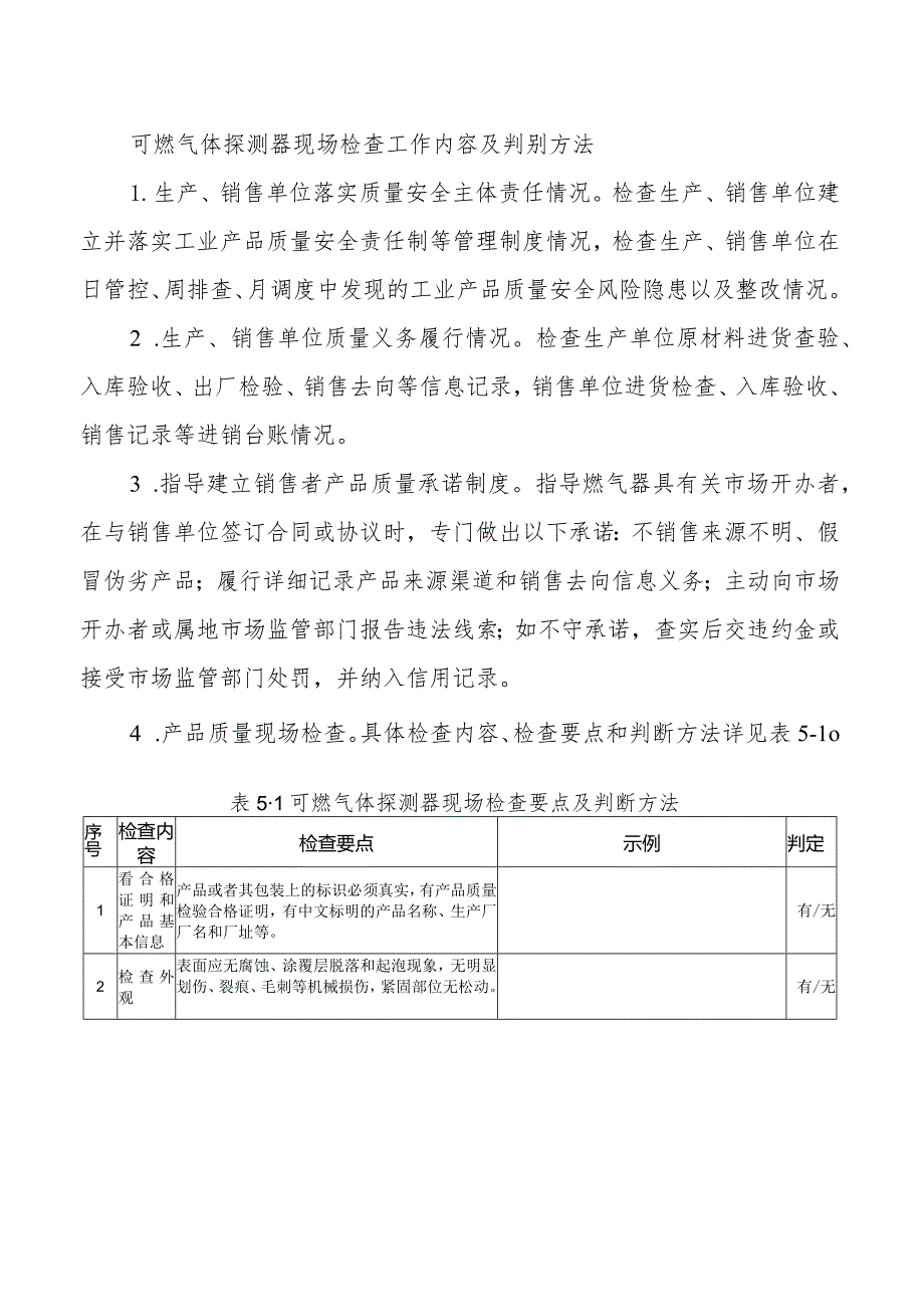 可燃气体探测器现场检查工作内容及判别方法.docx_第1页