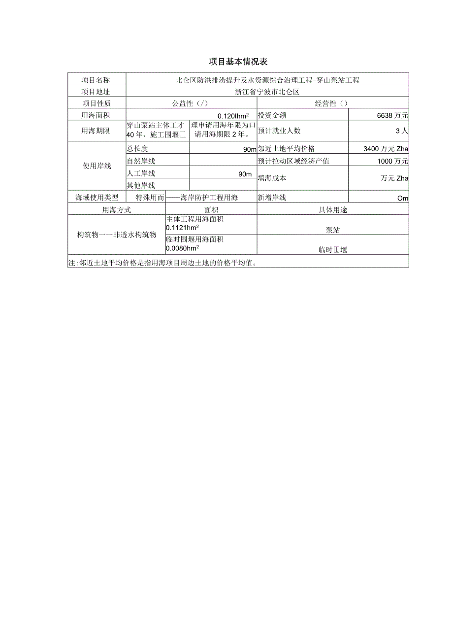 北仑区防洪排涝提升及水资源综合治理工程-穿山泵站工程海域使用论证报告书.docx_第2页