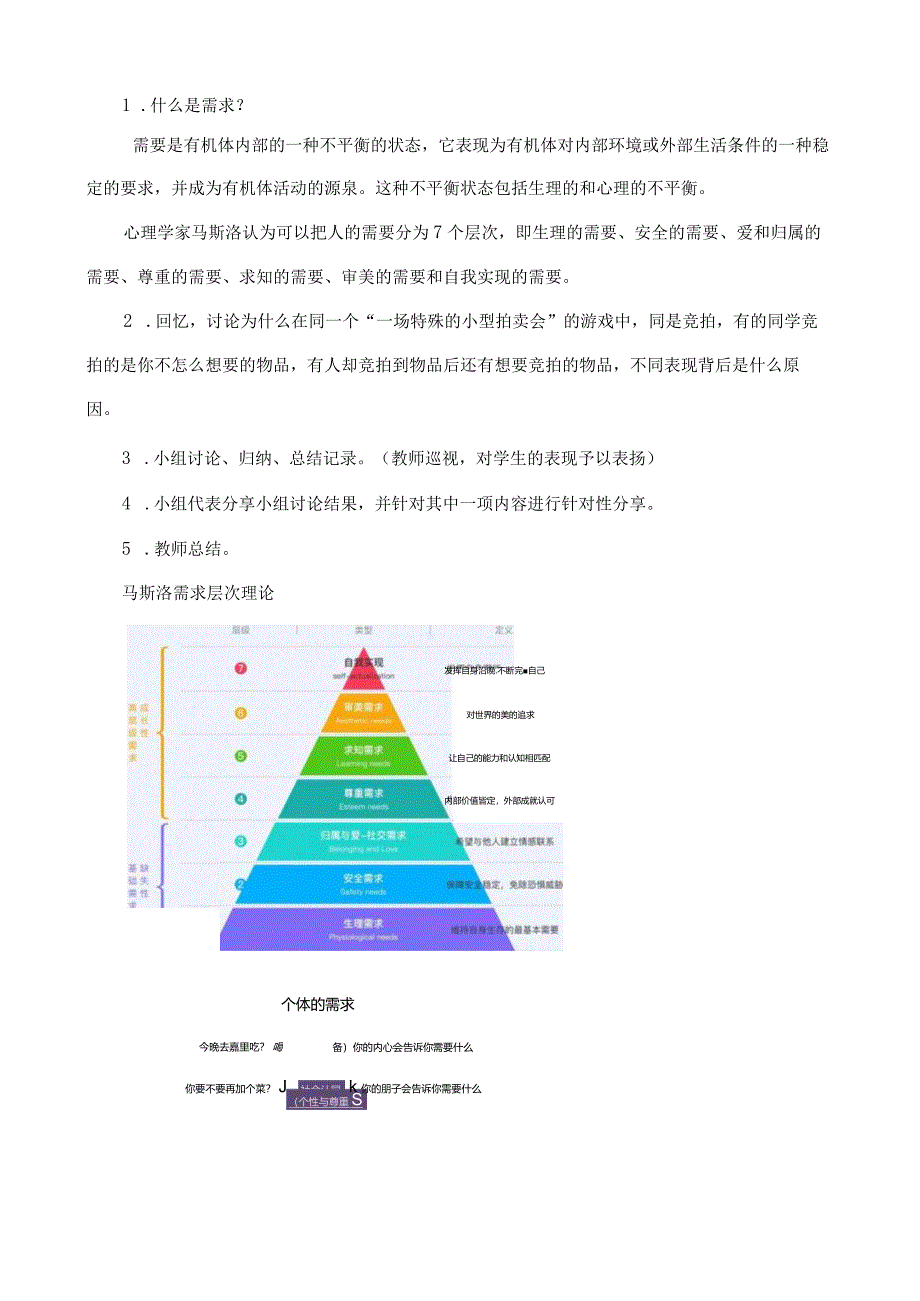 《合理需求健康成长》教学设计心理健康九年级下册.docx_第3页