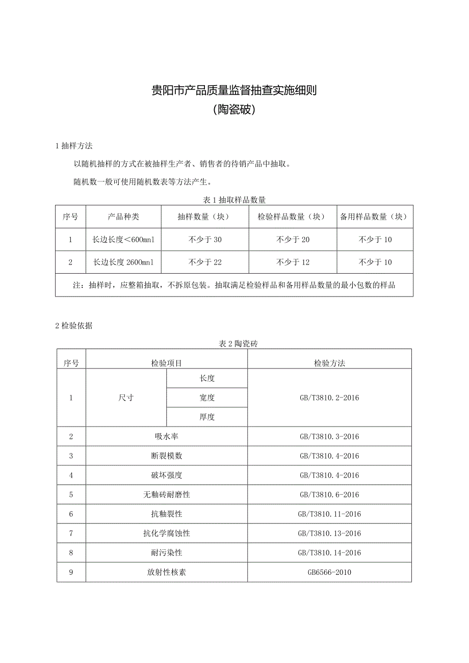 9.贵阳市产品质量监督抽查实施细则（陶瓷砖）.docx_第1页