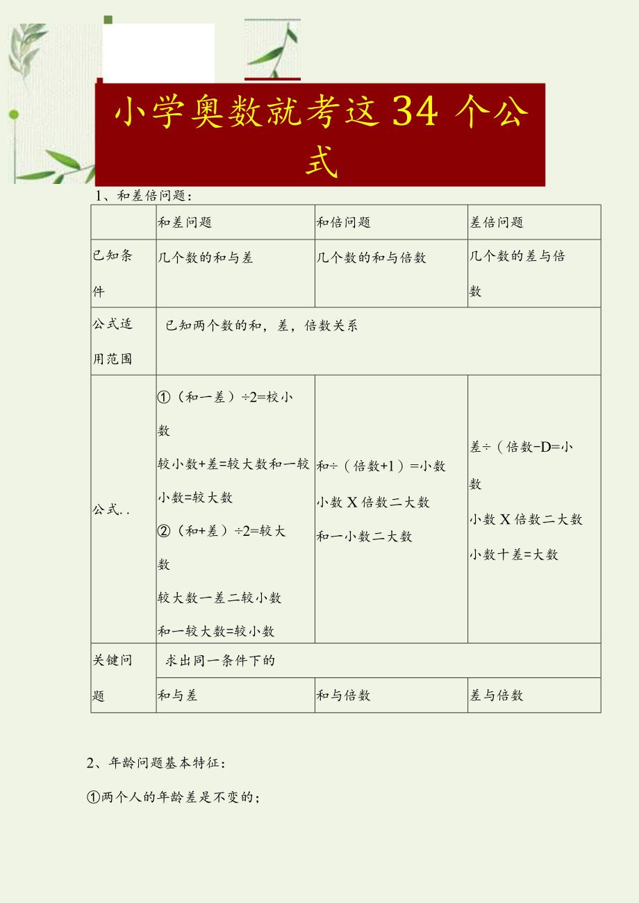 34个小学奥数核心公式.docx_第1页