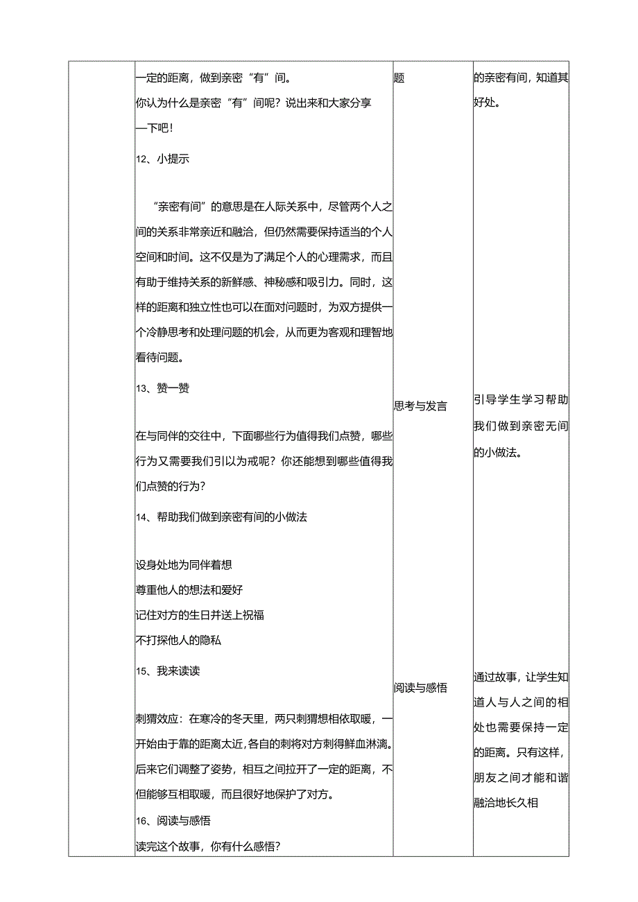 6《同伴交往有分寸》教学设计教科版心理健康四年级下册.docx_第3页