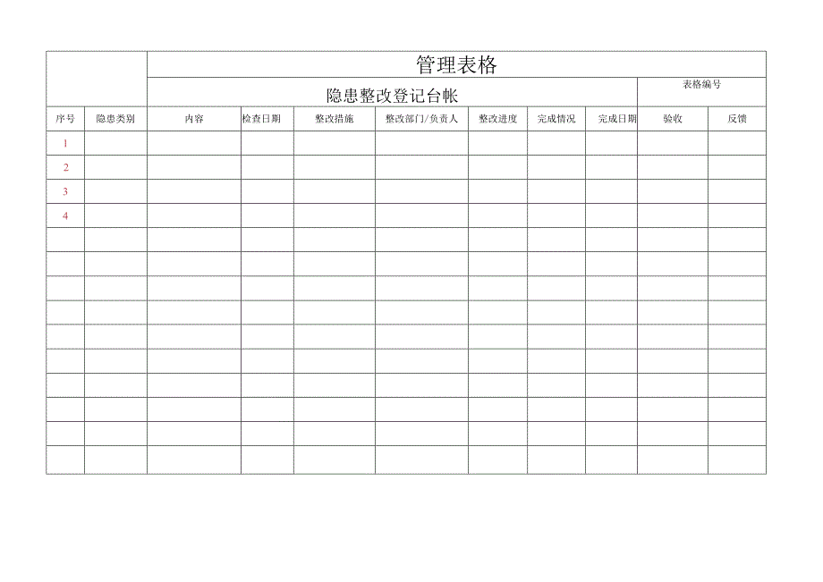 隐患整改登记台帐.docx_第1页