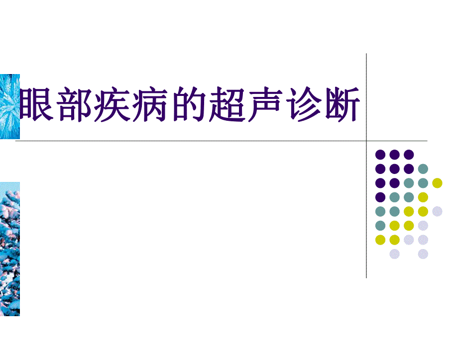 眼部疾病的超声诊断.ppt_第1页