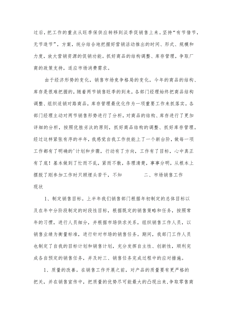 优秀销售个人工作总结（33篇）.docx_第2页