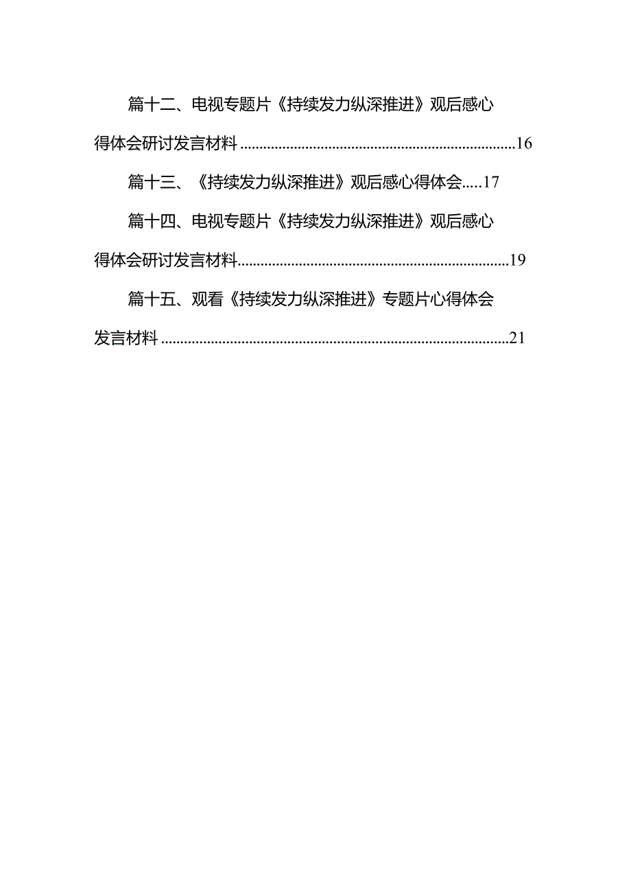 《持续发力纵深推进》观后感心得体会范文15篇(最新精选).docx_第2页