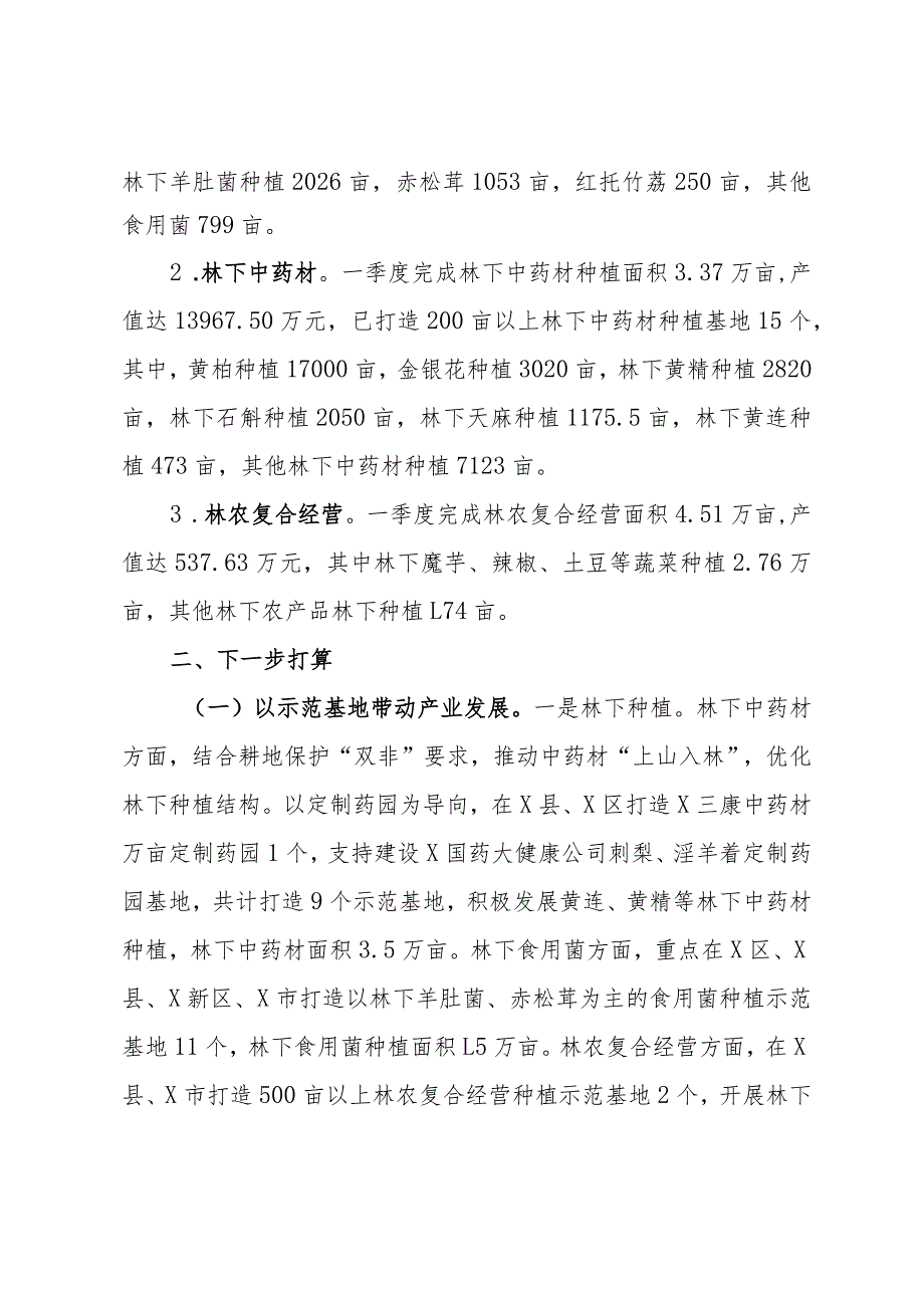 某区2024年林下经济一季度工作总结.docx_第2页