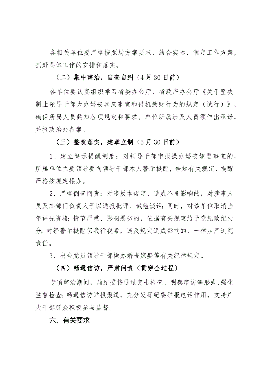 婚丧喜庆等借机敛财问题开展专项整治的实施方案.docx_第3页