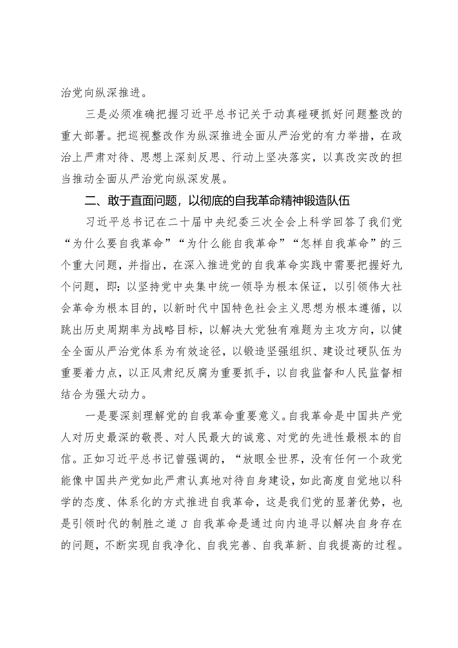 （2篇）校党委书记在2024年全面从严治党工作会议讲话从严治党会议上汇报2023年工作总结.docx_第3页