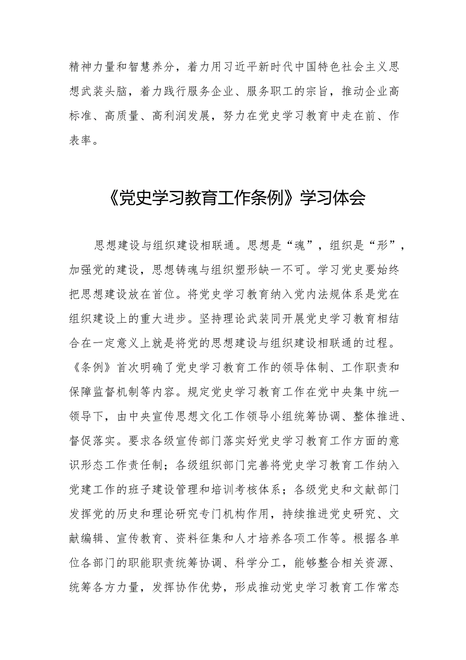 学习党史学习教育工作条例心得感悟发言稿十四篇.docx_第2页