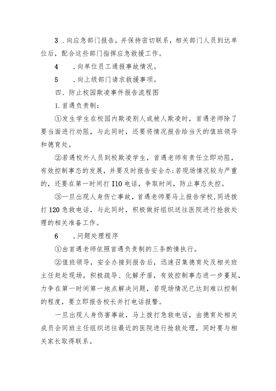 2024年校园欺凌事件应急处置预案15篇（精选版）.docx_第3页