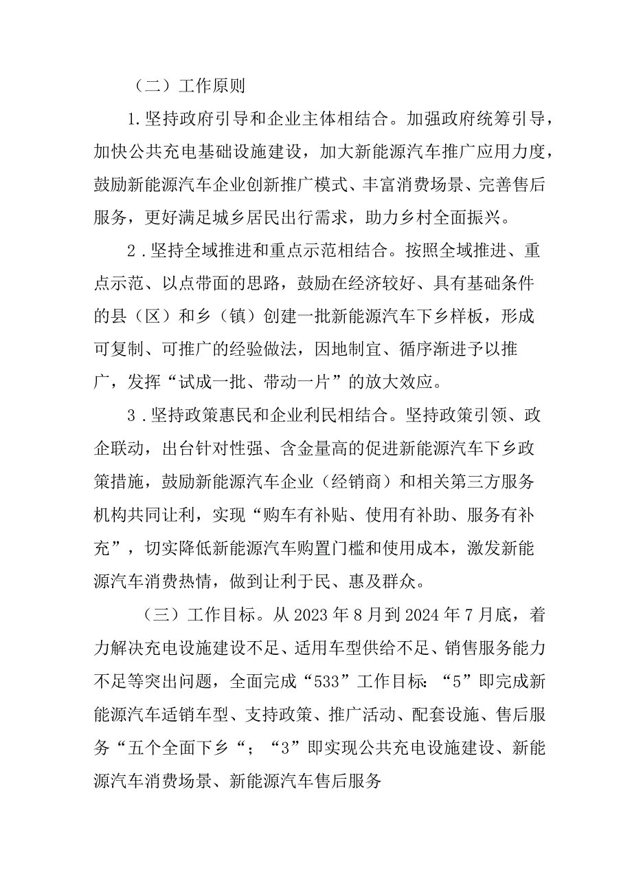 关于全面促进新能源汽车下乡工作方案.docx_第2页