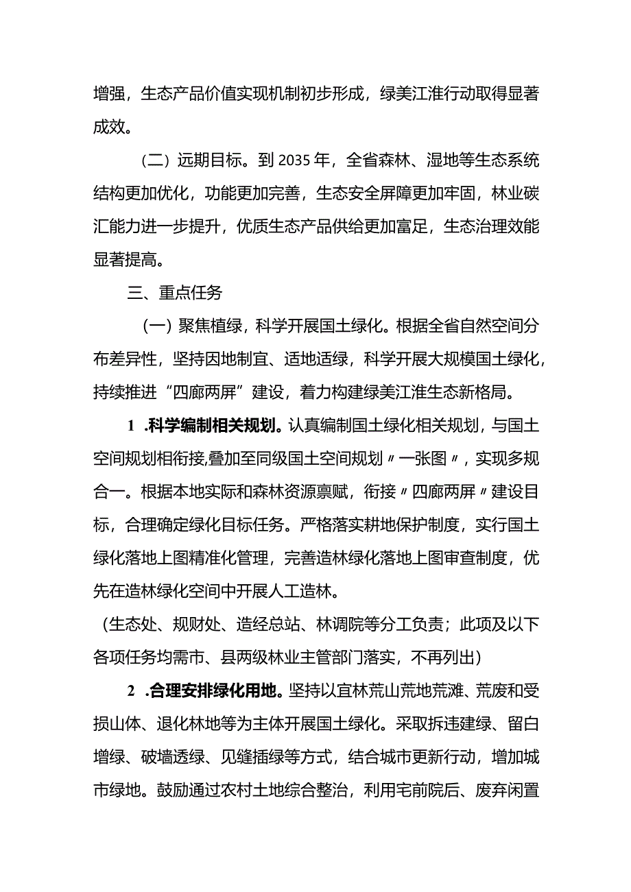 全省林业系统开展绿美江淮行动实施方案.docx_第2页