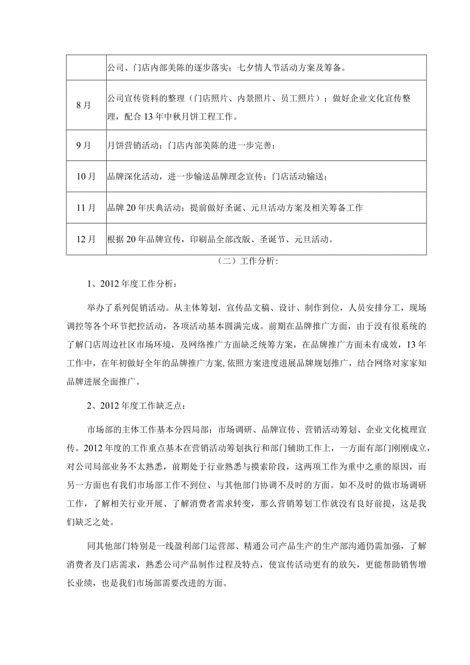 食品公司市场部年度工作总结.docx_第2页