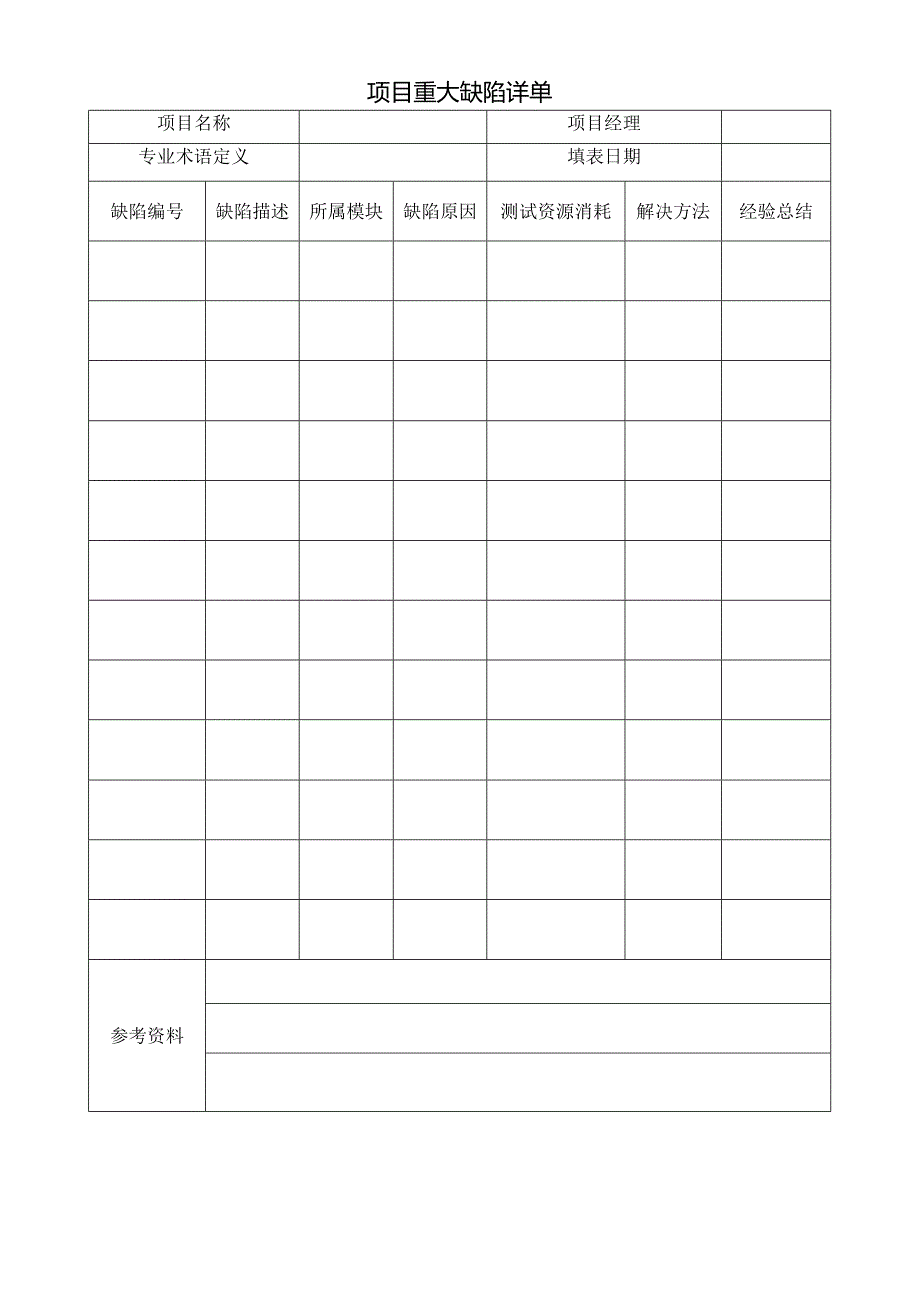 项目重大缺陷详单.docx_第1页