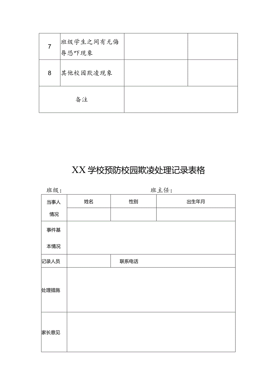 学校预防校园欺凌工作台账表格模板.docx_第3页