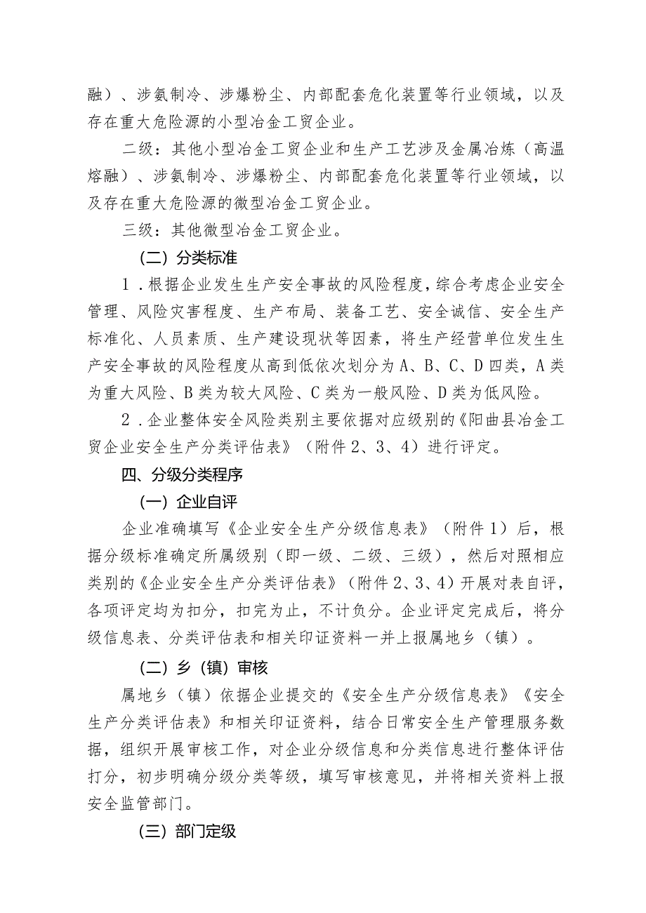 阳曲县冶金工贸行业安全生产分级分类监管实施细则（征求意见稿）.docx_第2页