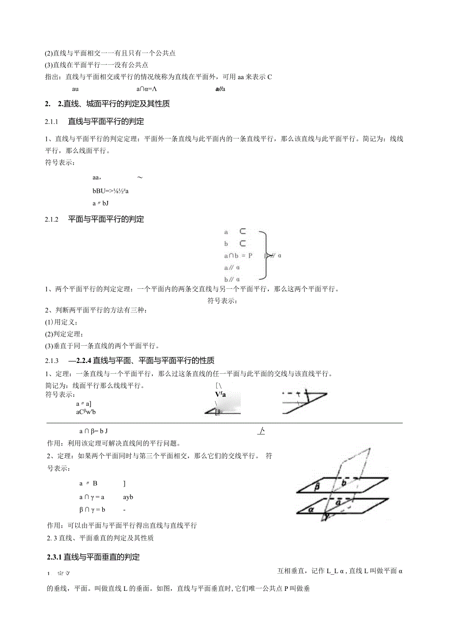 点线面之间的位置关系的知识点总结.docx_第3页