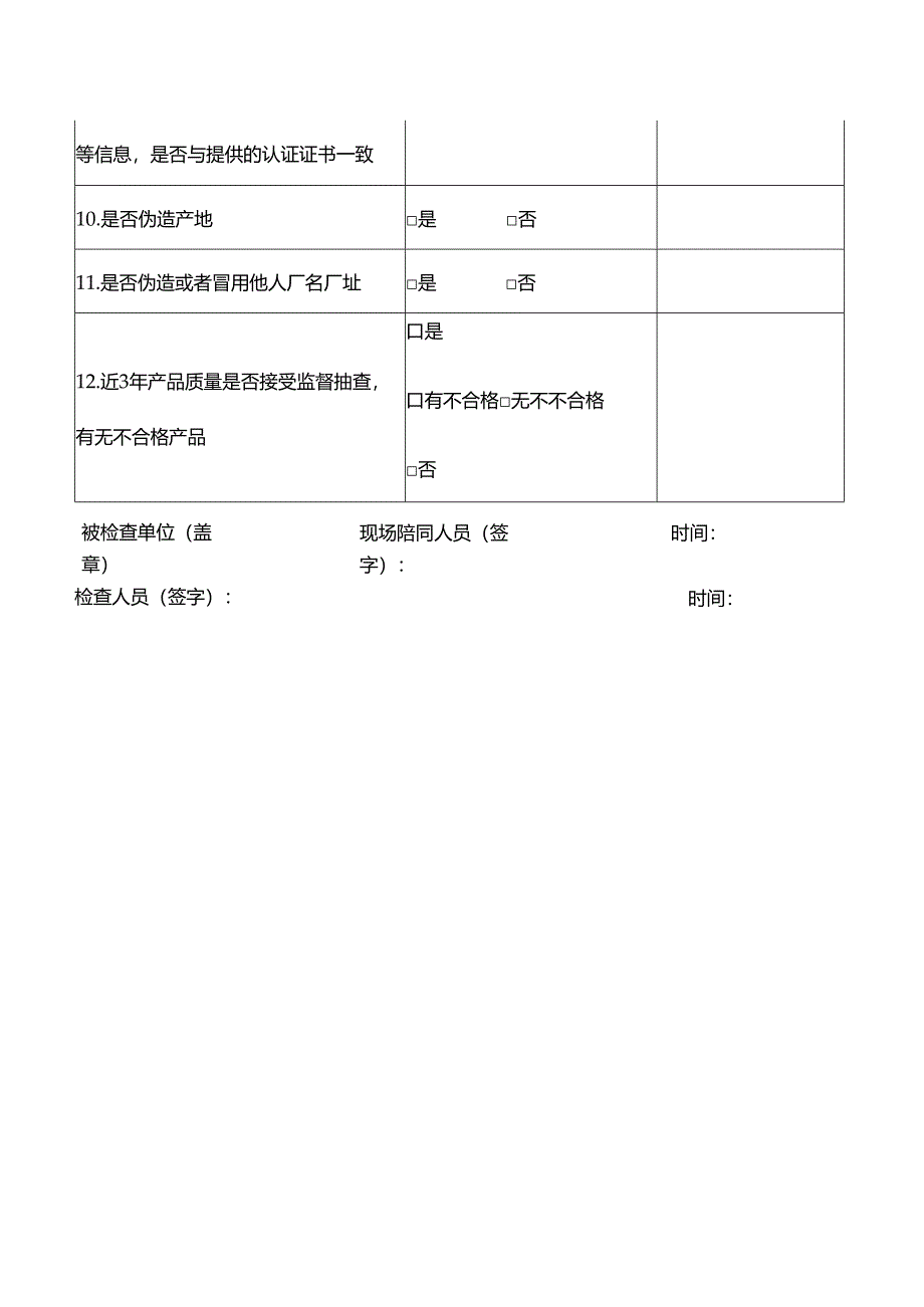 工业产品企业现场检查记录(销售经营）.docx_第3页