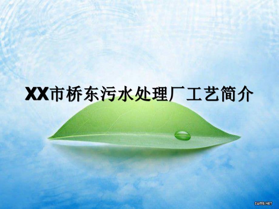 污水处理厂工艺介绍简介.ppt_第1页