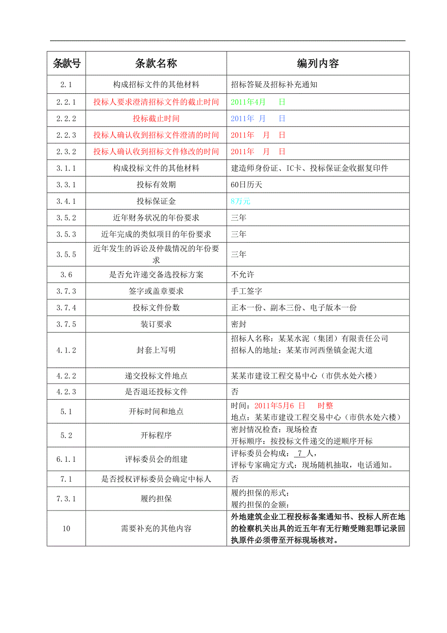 XX水泥公司40万吨电石项目（厂房施工）招标资格预审公告（代招标公告） .doc_第3页