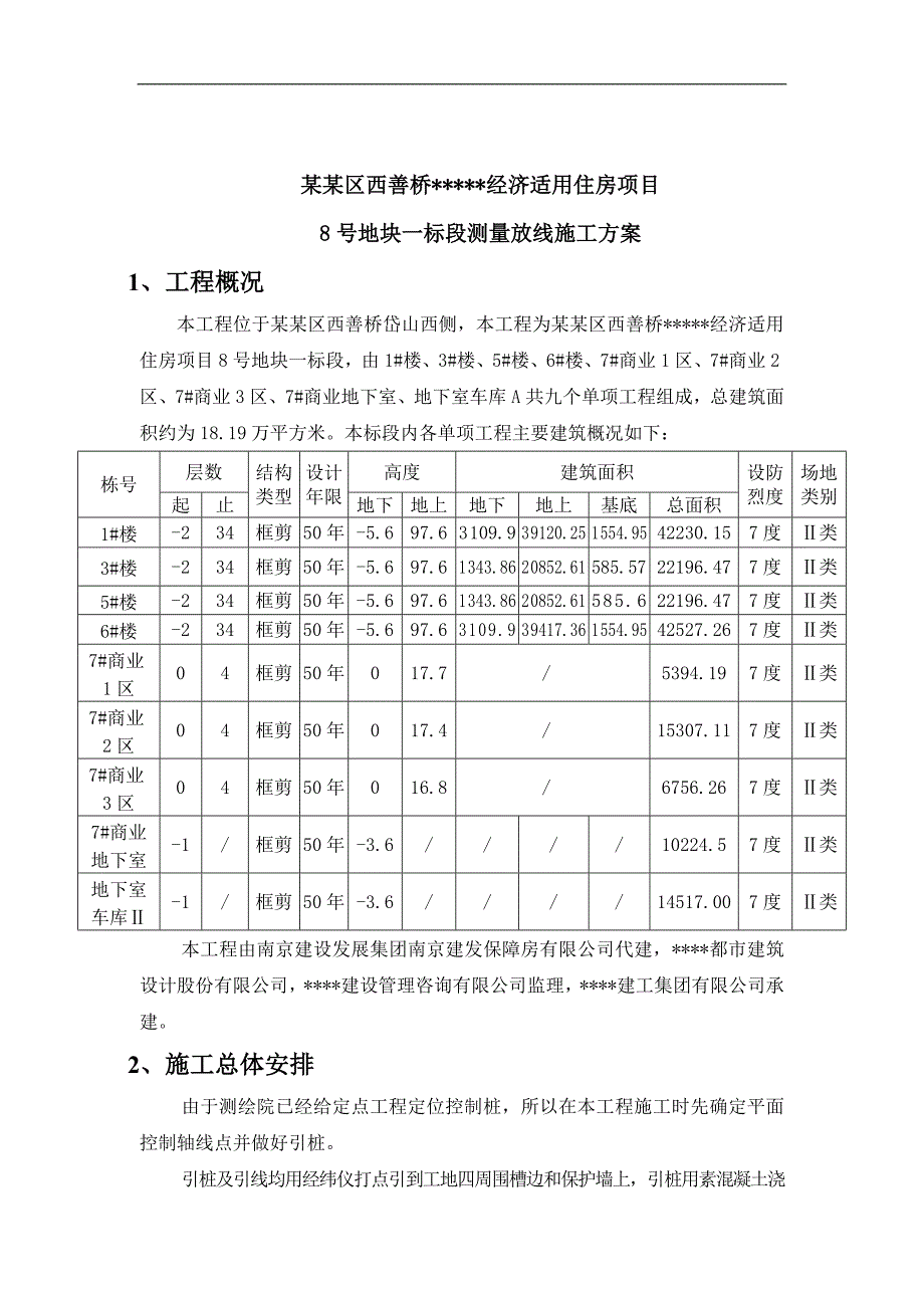 南京高层剪力墙结构住宅测量放线施工方案.doc_第3页