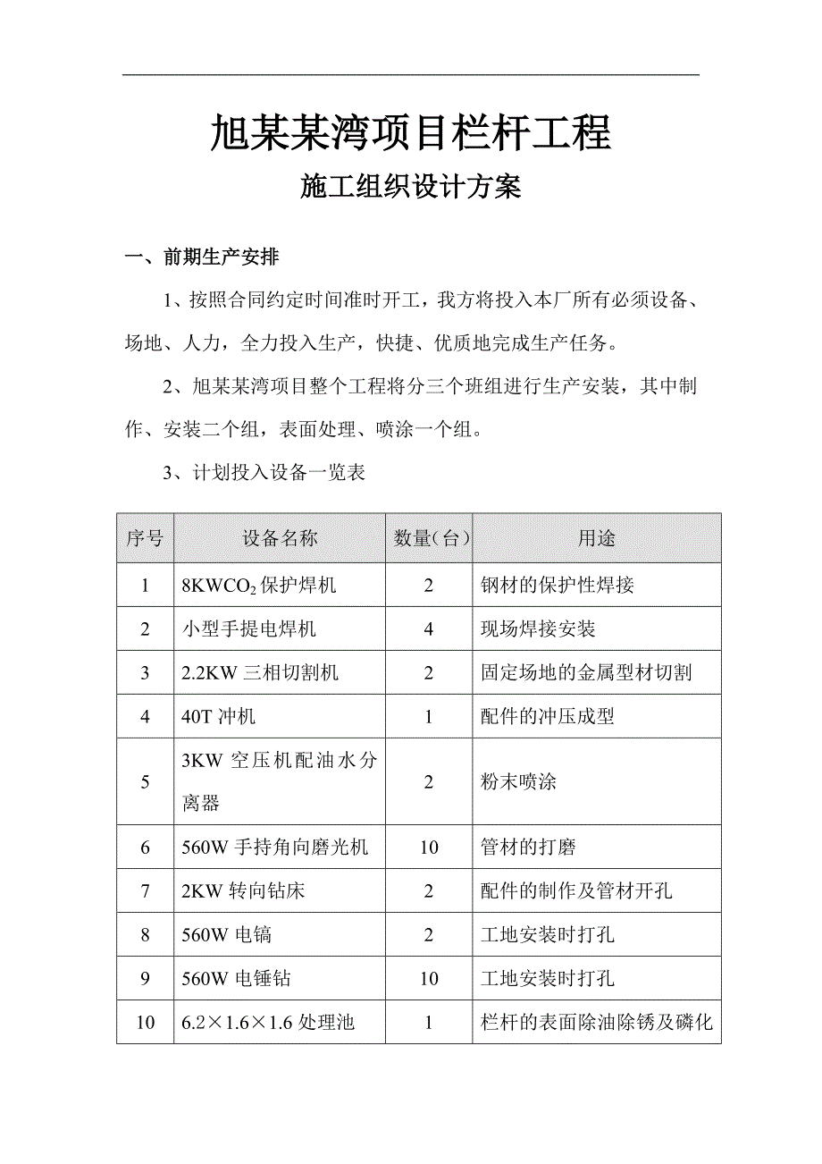 xxxxxx栏杆工程施工组织设计方案 个人分享.doc_第2页