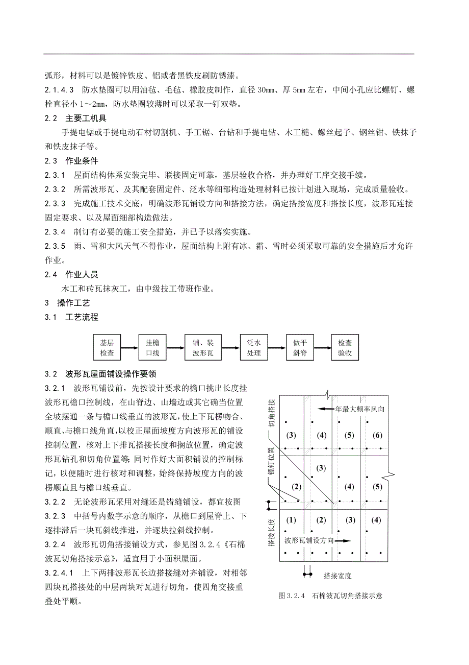 【波形瓦屋面施工工艺标准】波形瓦屋面.doc_第2页