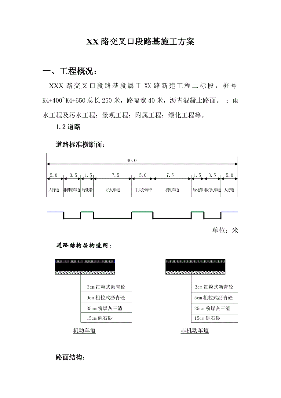 XXX路交叉口段路基施工方案.doc_第1页