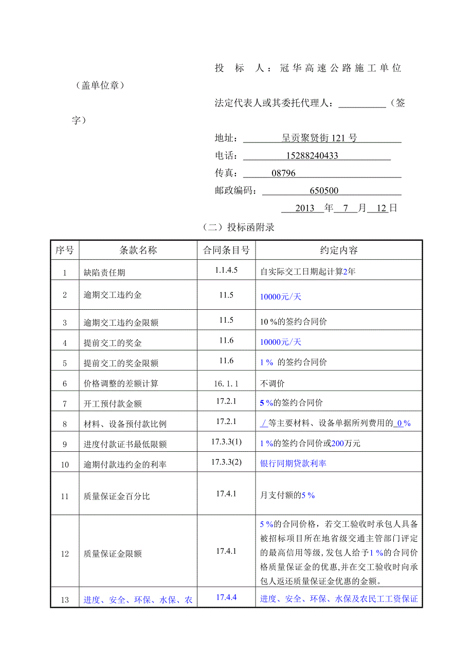 某绕城公路段土建施工投标书.doc_第3页