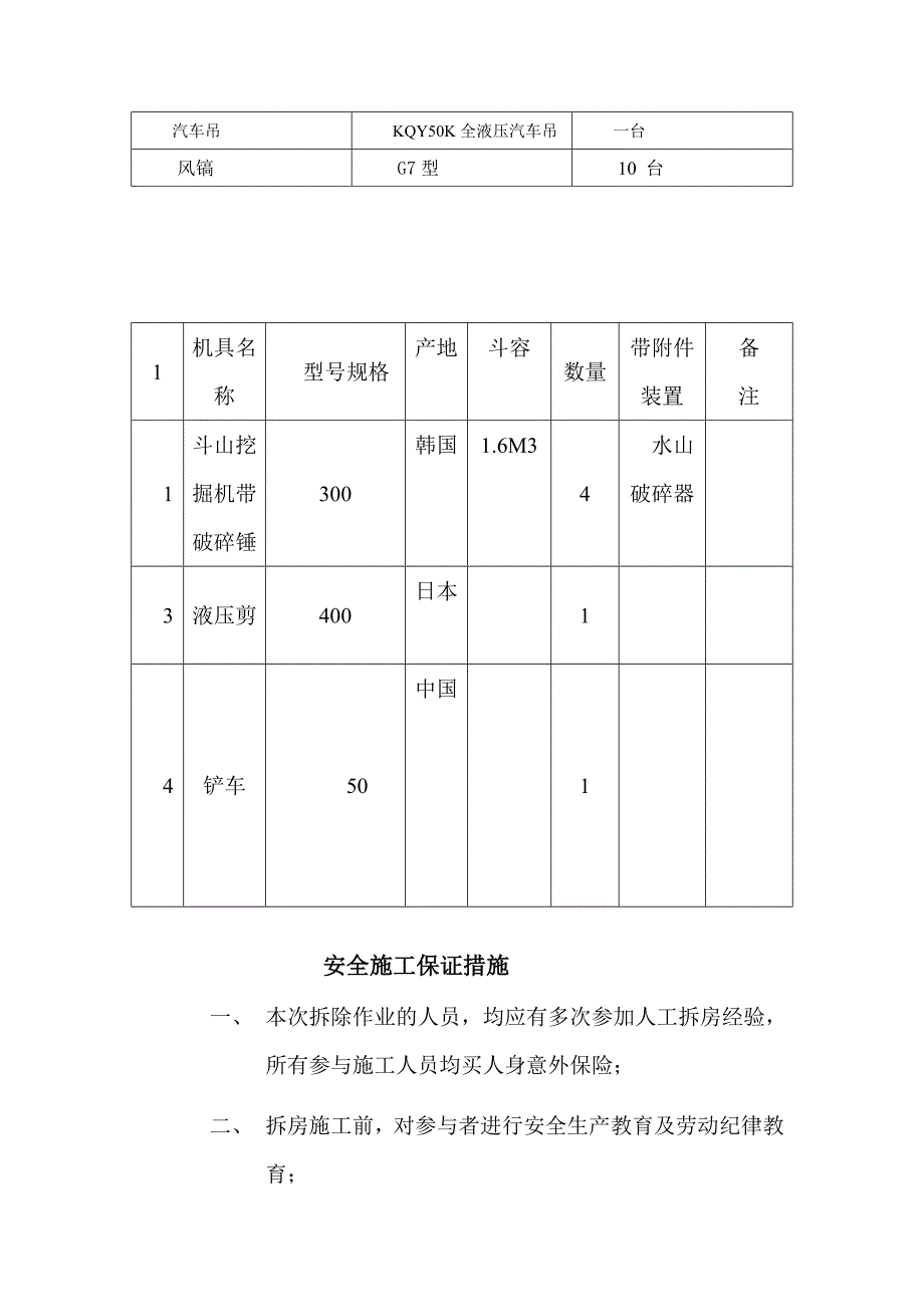 梁柱拆除报价单及施工方案.doc_第3页