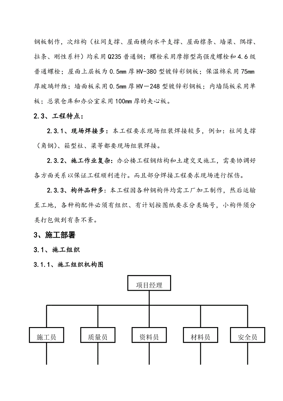 某门式刚架工程厂房及办公楼项目施工组织设计计划.doc_第3页