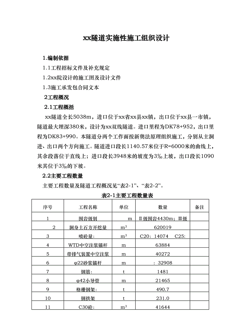 某隧道实施性施工组织设计.doc_第1页