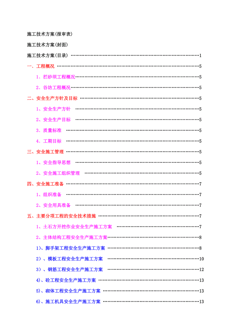 泸定县新城建设工程磨河沟泥石流治理2#、3#拦砂坝、小沟、车家沟谷坊工程安全生产、文明施工方案.doc_第3页