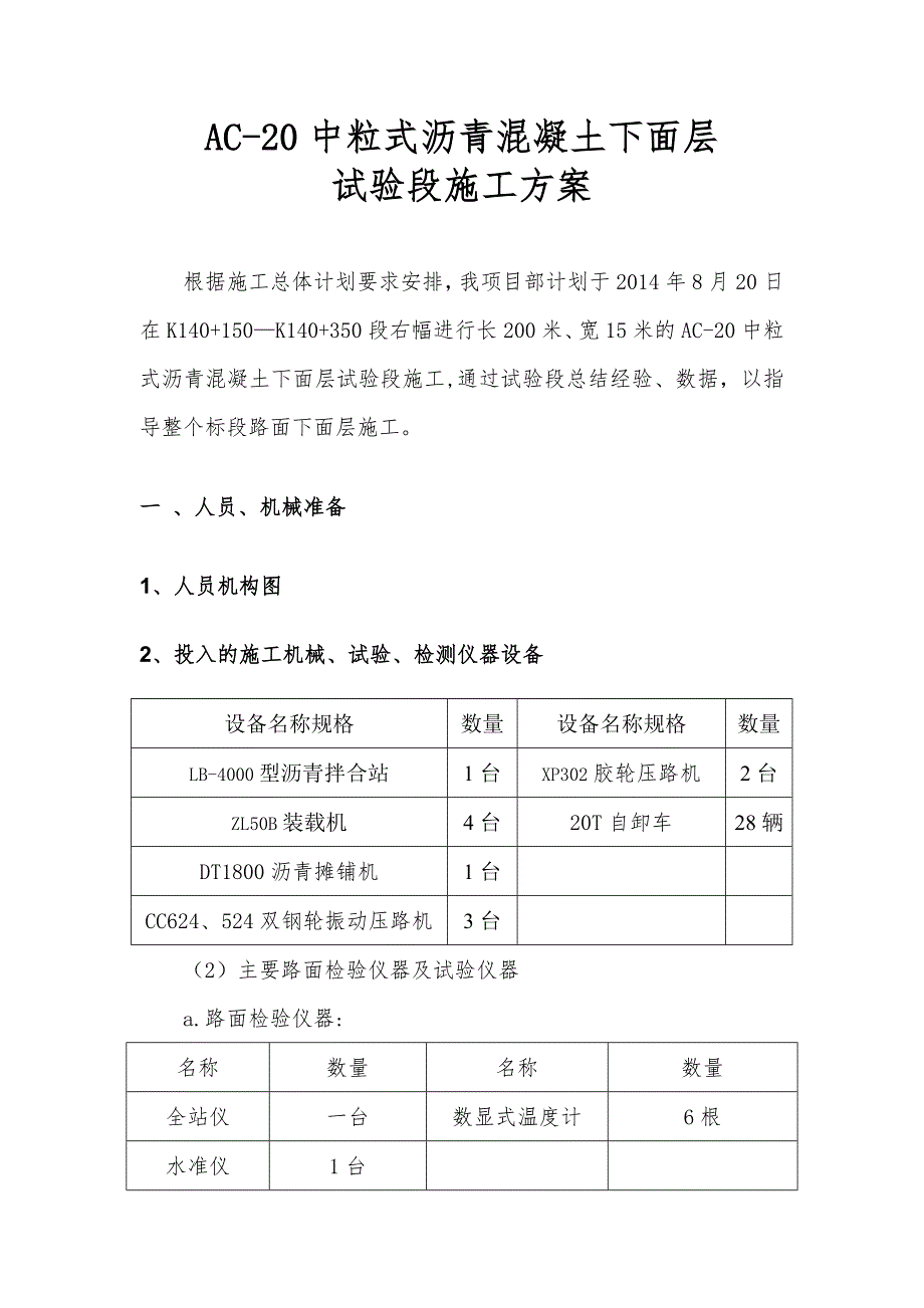 沥青下面层试验段施工方案.doc_第2页