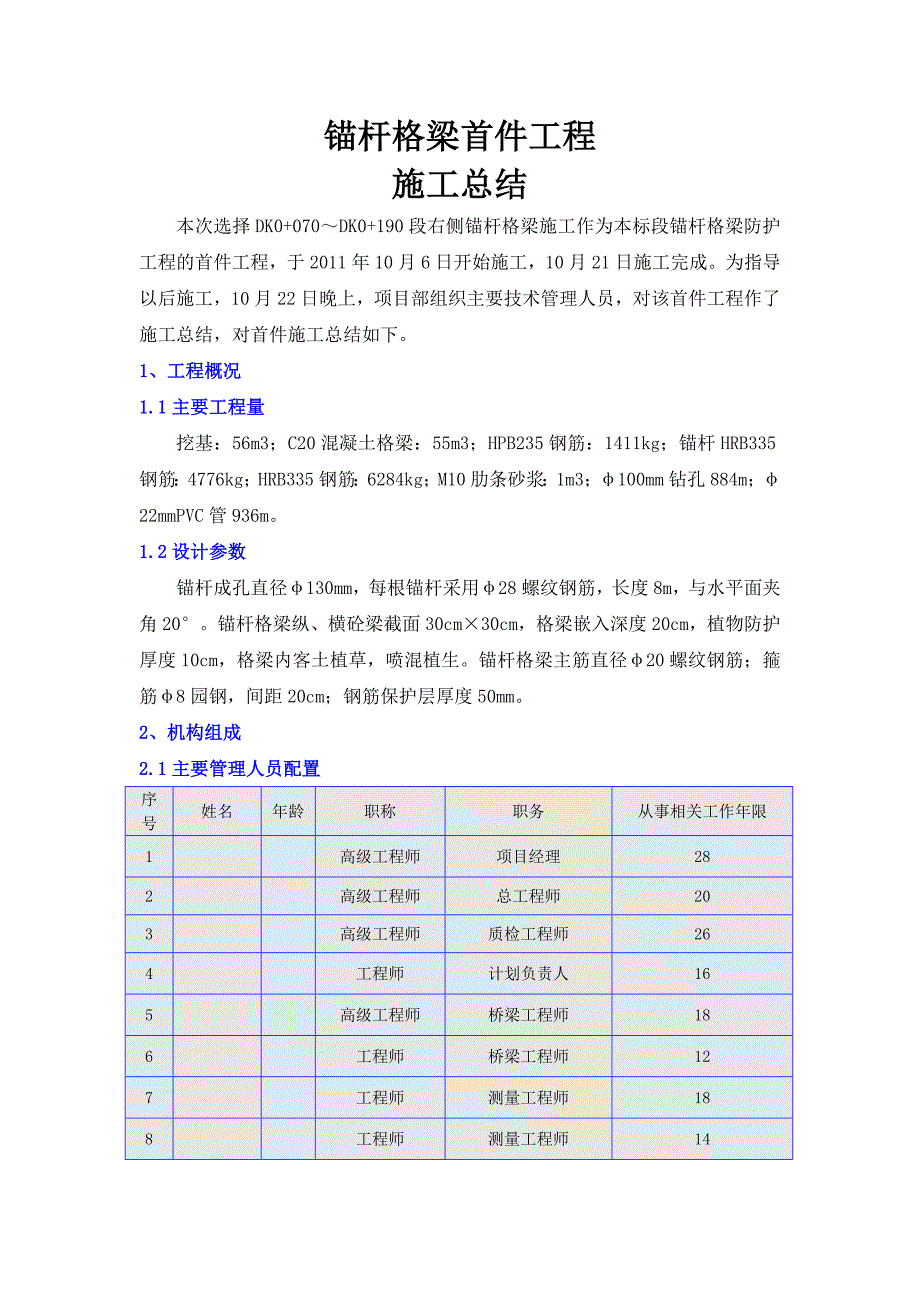 锚杆格梁首件工程施工总结.doc_第2页