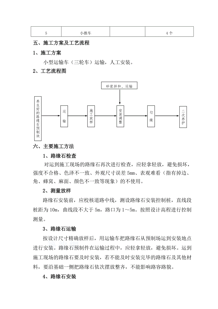 路缘石安装施工方案.doc_第2页