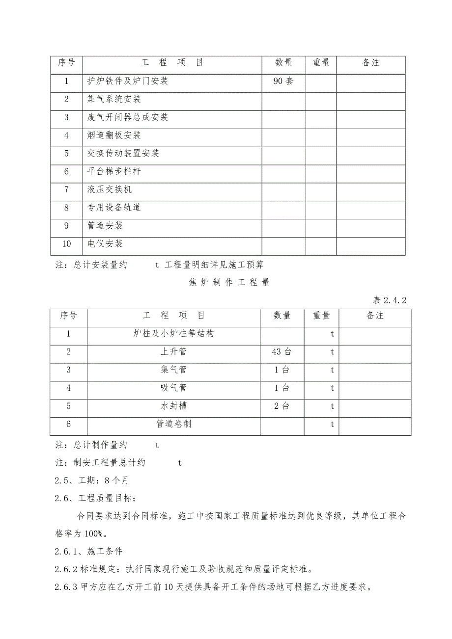 辽宁某2X45孔焦炉安装工程施工组织设计.doc_第3页