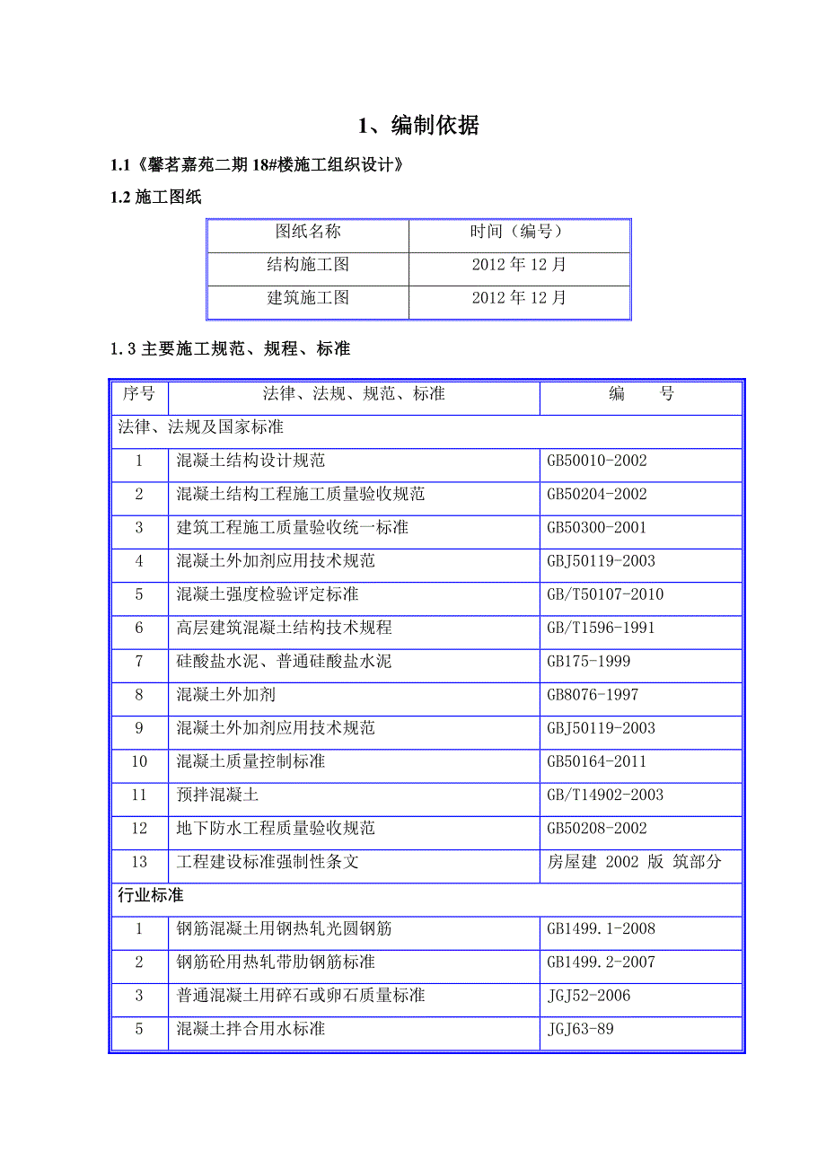 河北某小区高层剪力墙结构住宅楼混凝土施工方案(混凝土泵送、附图).doc_第1页