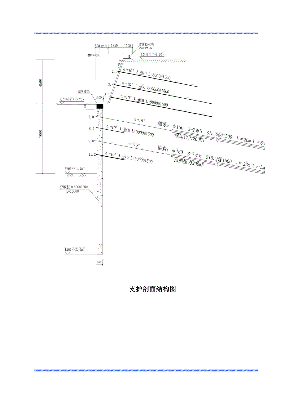 河南某高层框剪结构建筑基坑开挖及边坡支护施工方案(土钉墙施工、附详图).doc_第3页