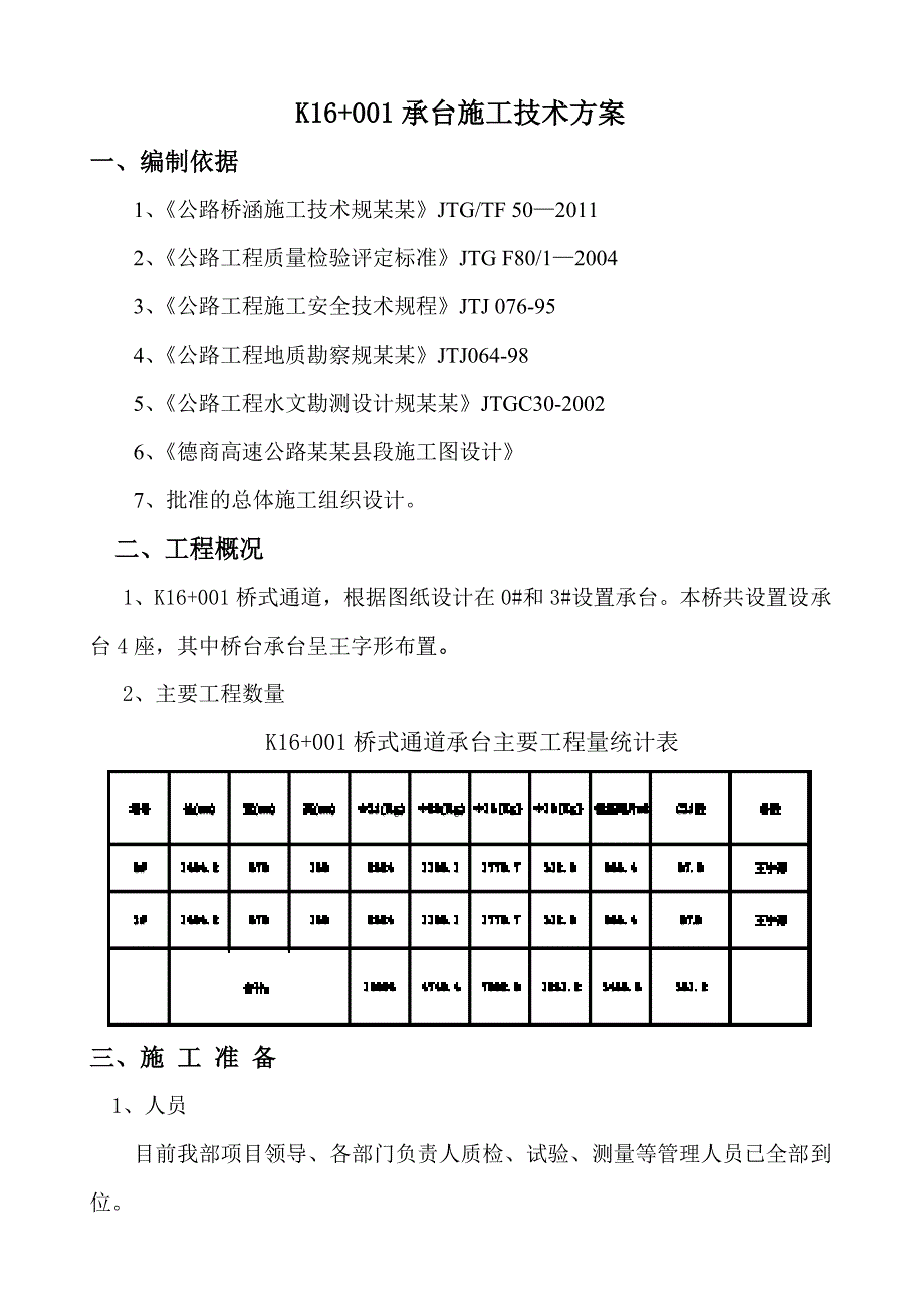 河南某高速公路合同段K16+001桥式通道承台施工方案.doc_第2页