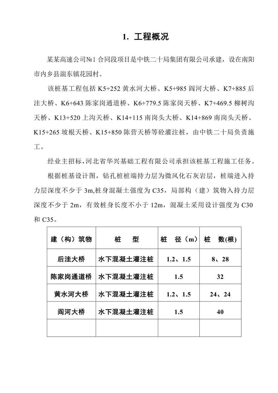 河南某高速公路合同段钻孔灌注桩施工组织设计.doc_第3页