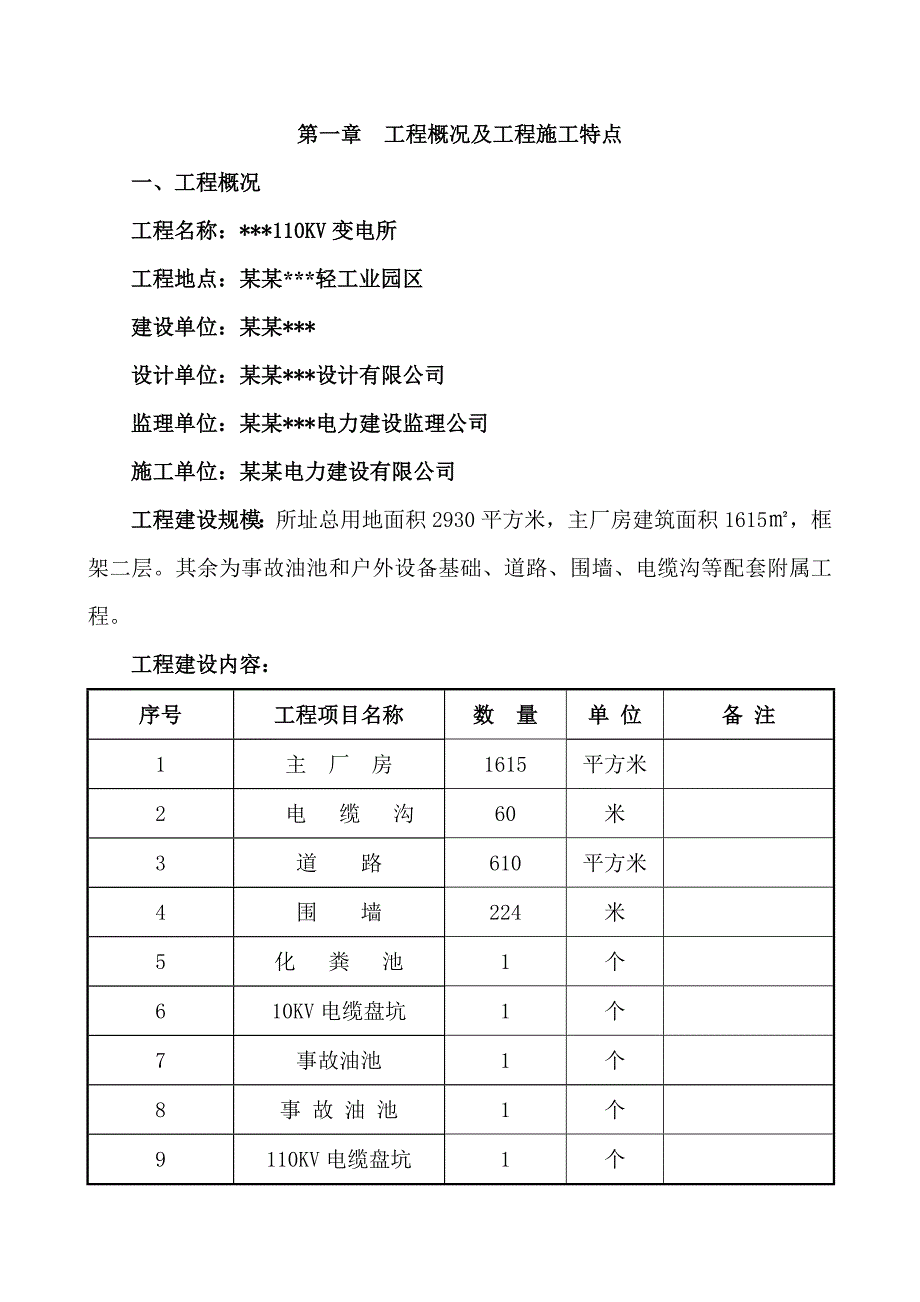 温州某110KV变电所电气施工组织设计.doc_第1页